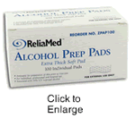 Alcohol Prep Pads - 100 ea